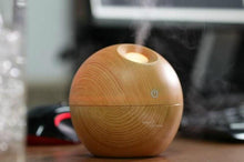 Load image into Gallery viewer, Light Wood Grained USB 130 ml Ultrasonic Essential Oil Diffuser with LED
