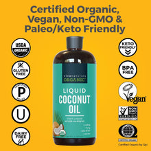 Load image into Gallery viewer, Liquid Coconut Oil Amazing Massage Oil &amp; Aromatherapy Carrier Oil for Essential Oils - Face Moisturizer &amp; Body Oil
