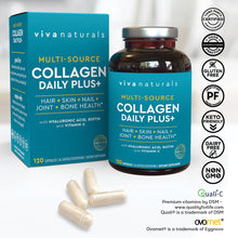 Load image into Gallery viewer, Multi-Source Collagen Capsules Collagen Supplements with Type I, II &amp; III Collagen Peptides for Healthy Hair Skin and Nails For Beauty Lovers
