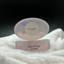 Load image into Gallery viewer, Natural and Pure Olive Oil Soap Scented with Lavender Essential Oils
