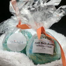 Load image into Gallery viewer, Patachouli and Musk Bath Bomb 4.5oz Two Pack
