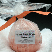 Load image into Gallery viewer, Peppermint Bath Bomb Bath Fizzy 4.5 oz

