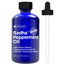 Load image into Gallery viewer, 100% Pure Radha Peppermint Oil Pure Pressed Moisturizing Anti-Aging Treatment for Face Skin Hair Men &amp; Women
