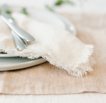 Load image into Gallery viewer, Set Of 4 Hand Woven Stone Washed Linen Dinner Napkins Eco-Friendly Beauty And Health For Cookers
