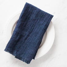 Load image into Gallery viewer, Set Of 4 Hand Woven Stone Washed Linen Dinner Napkins Eco-Friendly Beauty And Health For Cookers
