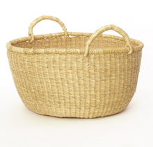 Load image into Gallery viewer, Set Of 2 Nesting Baskets Handwoven Elephant Grass Fair Trade Eco-Friendly Decoration For Home Lovers
