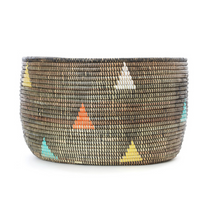 Load image into Gallery viewer, Handwoven African Cattail Triangle Decorative Knitting Basket Beauty For Home Decoration
