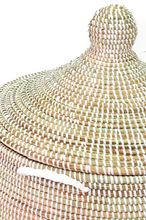 Load image into Gallery viewer, Prayer Mat Hamper/ Basket, White, Fair Trade, Educates Artisans- Eco-Friendly - Give Back Goods
