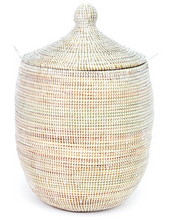 Load image into Gallery viewer, Prayer Mat Hamper/ Basket, White, Fair Trade, Educates Artisans- Eco-Friendly - Give Back Goods
