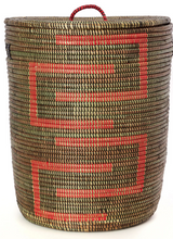 Load image into Gallery viewer, Fair Trade Sahara Hamper Laundry Storage Basket, 3 colors, Eco-Friendly - Give Back Goods
