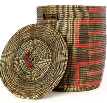 Load image into Gallery viewer, Fair Trade Sahara Hamper Laundry Storage Basket, 3 colors, Eco-Friendly - Give Back Goods
