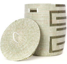 Load image into Gallery viewer, Fair Trade Sahara Hamper Laundry Storage Basket, 3 colors, Eco-Friendly - Give Back Goods
