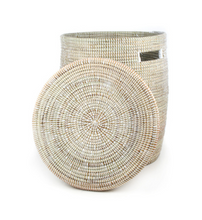 Load image into Gallery viewer, Handwoven Hamper Laundry Storage Basket in many colors, Fair Trade - Give Back Goods
