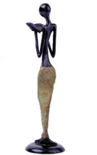 Load image into Gallery viewer, Burkina Enlightenment Bronze Sculpture  - Fair Trade, Educates Artisans- Eco-Friendly - Give Back Goods
