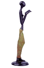 Load image into Gallery viewer, Burkina Enlightenment Bronze Sculpture  - Fair Trade, Educates Artisans- Eco-Friendly - Give Back Goods
