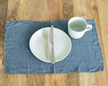 Load image into Gallery viewer, set of 4 Hand Woven Stone washed Linen Placemat (pick your color) - Eco-Friendly, Fair Trade - Give Back Goods
