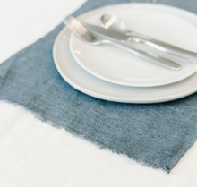 Load image into Gallery viewer, set of 4 Hand Woven Stone washed Linen Placemat (pick your color) - Eco-Friendly, Fair Trade - Give Back Goods
