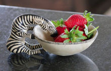 Load image into Gallery viewer, Drinking Zebra Bowl- Fair Trade - 10% goes to help animal conservation in Africa! - Give Back Goods
