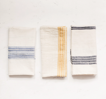 Load image into Gallery viewer, Set of 4- Hand Woven Ethiopian Cotton Dinner Napkins- Eco-Friendly, Fair Trade - Give Back Goods
