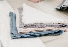 Load image into Gallery viewer, Set of 4 Embroidered Bee Hand Woven Stone Washed Linen Dinner Napkins, Eco-Friendly, Fair Trade - Give Back Goods
