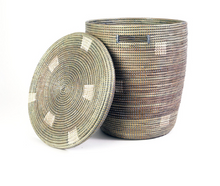 Load image into Gallery viewer, Handwoven Pixel Hamper Laundry Storage Basket (more colors), Fair Trade - Give Back Goods
