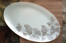 Load image into Gallery viewer, 12x19" Gingko SeaGlass Platter- Recycled Glass-Eco Friendly - Give Back Goods
