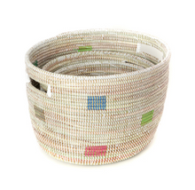 Load image into Gallery viewer, Set of Three Handwoven Colorful Pixel Nesting Baskets, Fair Trade - Give Back Goods
