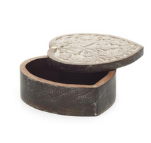 Load image into Gallery viewer, Mango Wood Heart Pivot Box- Fair Trade - Give Back Goods
