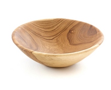 Load image into Gallery viewer, Set of 3 Size 5"-10"-13"- Hand Carved Muzumina Wood Salad &amp; Chip Bowls- Fair Trade- Sustainable - Give Back Goods
