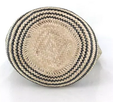 Load image into Gallery viewer, Wayuu Basket Bag - one-of -a kind -  Black &amp; Natural - Hand Crafted- Fair Trade - Give Back Goods
