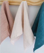 Load image into Gallery viewer, Set of 4- Hand Woven Stone Washed Linen Dinner Napkins- Eco-Friendly, Fair Trade - Give Back Goods
