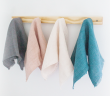 Load image into Gallery viewer, Set of 4- Hand Woven Stone Washed Linen Dinner Napkins- Eco-Friendly, Fair Trade - Give Back Goods
