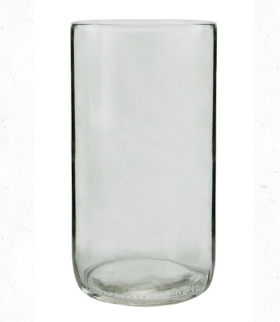 Re-purposed Vino Bottle Drinking Glasses Set (4)  -16 Oz - Made in the USA- Saves our landfills and Energy! - Give Back Goods