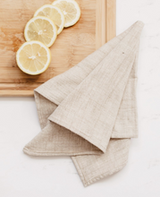 Load image into Gallery viewer, Set of 4 Hand Woven Ethiopian Cotton Petra Dinner Napkins- Navy or Beige, Eco-Friendly, Fair Trade - Give Back Goods
