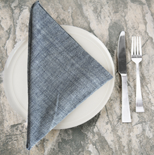Load image into Gallery viewer, Set of 4 Hand Woven Ethiopian Cotton Petra Dinner Napkins- Navy or Beige, Eco-Friendly, Fair Trade - Give Back Goods
