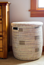 Load image into Gallery viewer, Handwoven Pixel Hamper Laundry Storage Basket (more colors), Fair Trade - Give Back Goods
