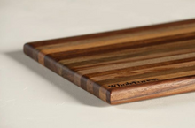 Load image into Gallery viewer, Exotic Hardwood Butcher Block Cheese Serving Board - Prevents Deforestation &amp; Conserves Forests! - Give Back Goods
