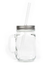 Load image into Gallery viewer, Non-Profit Partners Glass Mug / 8" Glass Straw Combo- Supports Charities! - Give Back Goods
