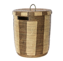 Load image into Gallery viewer, Striped Hamper/Laundry Basket, Fair Trade, Eco Friendly - Give Back Goods
