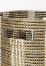 Load image into Gallery viewer, Striped Hamper/Laundry Basket, Fair Trade, Eco Friendly - Give Back Goods
