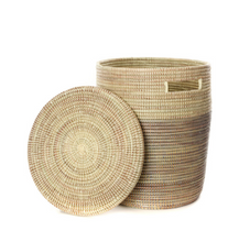 Load image into Gallery viewer, Handwoven Hamper Laundry Storage Basket in many colors, Fair Trade - Give Back Goods
