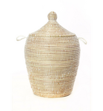 Load image into Gallery viewer, Prayer Mat Hamper/ Basket, White, Fair Trade, Educates Artisans- Eco-Friendly - Give Back Goods
