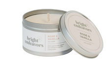 Load image into Gallery viewer, Set of 3, 8oz tins of mixed Floral Soy Candles, Gives jobs for young USA moms! - Give Back Goods
