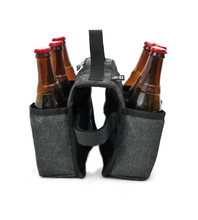 Load image into Gallery viewer, Upcycled  Can Or Bottle Holder 6 pack Insulated Saves Landfill Space Houseware For Home Lovers
