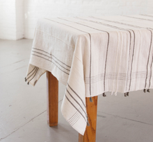 Load image into Gallery viewer, Hand Woven Striped Ethiopian Cotton Tablecloth  Eco-Friendly Beauty And Health For Cookers
