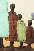 Load image into Gallery viewer, Bronze Sculpture Of An African Family  Educates Artisans Eco-Friendly Home Decoration
