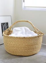 Load image into Gallery viewer, Handmade Oversized Decorative Bolga Basket From Ghana Made From Elephant Grass Decoration For Home Lovers
