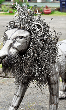 Load image into Gallery viewer, Large Recycled Metal Outdoor Lion Sculpture Fair Trade From Kenya Decoration For Home Lovers
