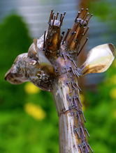 Load image into Gallery viewer, Large Recycled Metal Outdoor Giraffe Sculptures From Kenya Home Decoration
