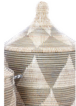 Load image into Gallery viewer, Silver Diamond Storage Basket, Fair Trade Eco-Friendly Decoration For Home Lovers
